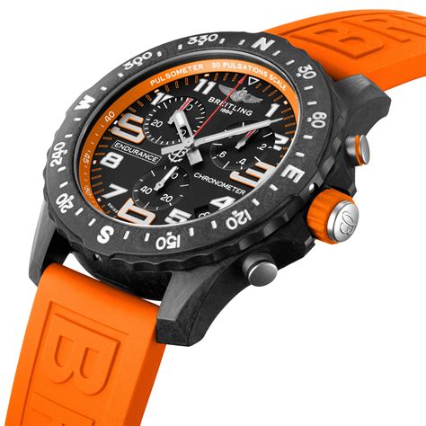 breitling orange|Breitling orange rubber strap.